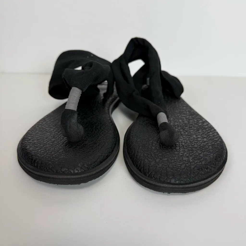 Sanuk Black Women's Yoga Sling 2 Sandals Size 9 - Image 2