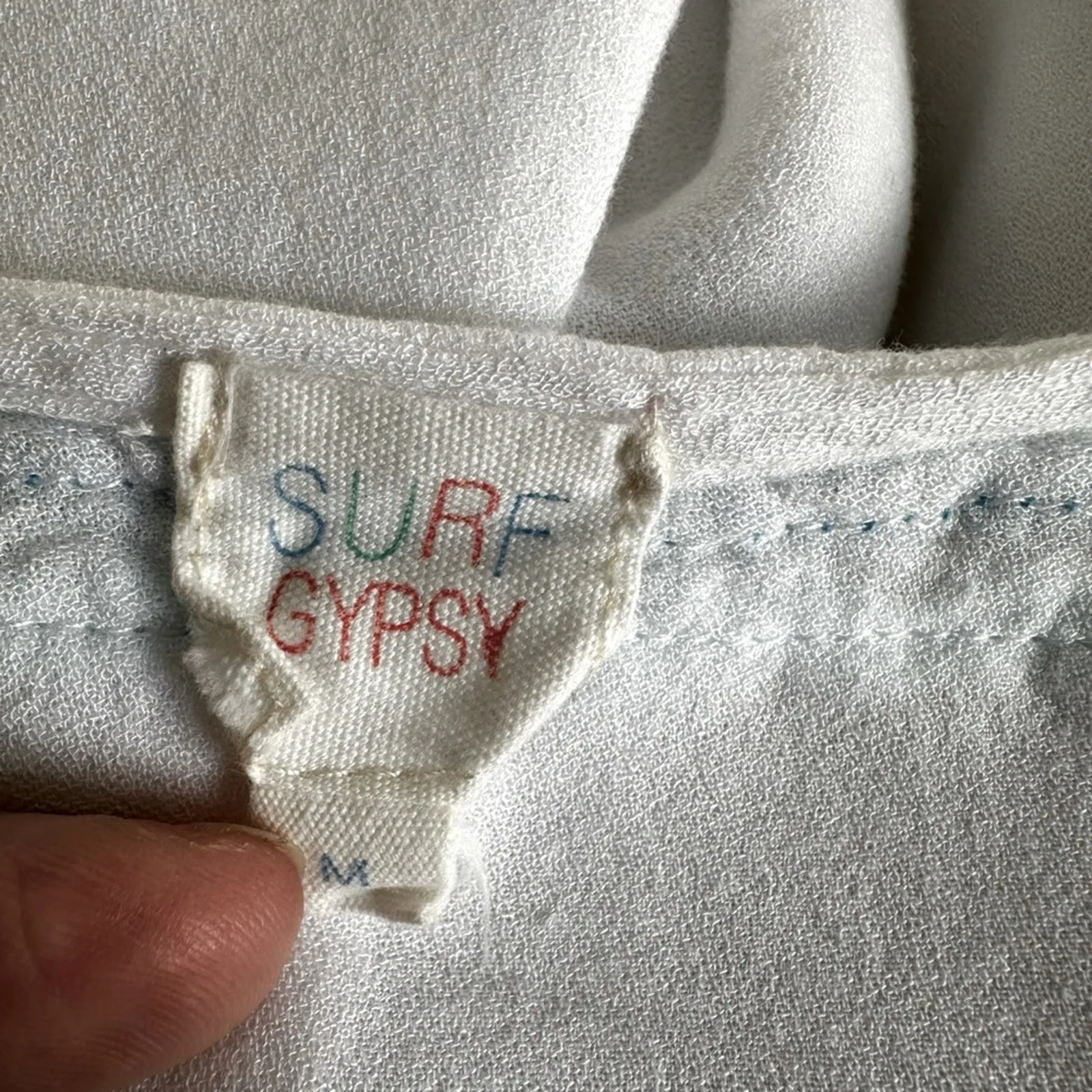 Surf Gypsy White Beach Coverup Dress Beach Resortwear Vacation Boho Coastal Pool - Image 2