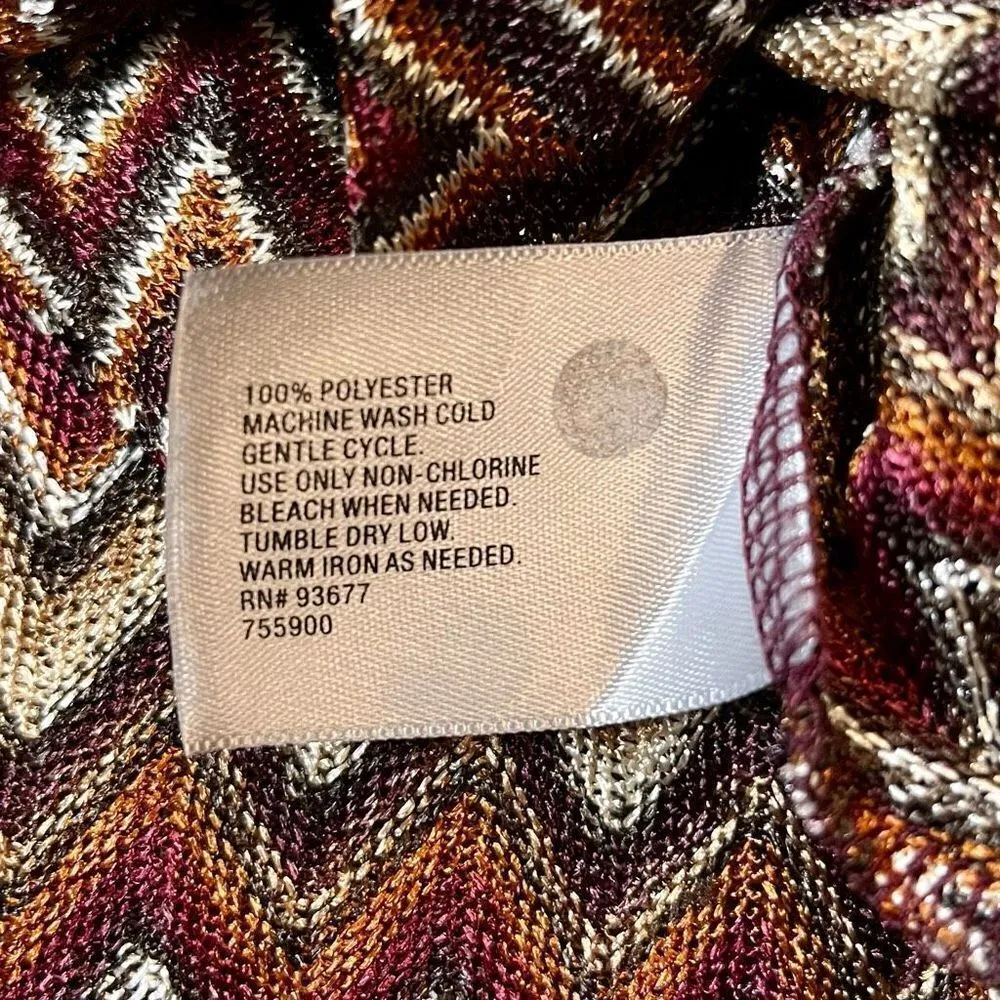 Worthington  Petite Medium Chevron Tie Bottom Blouse - Image 11