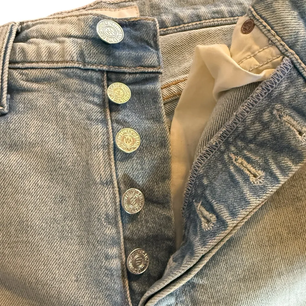 MOTHER The Tripper Skating On Thin Ice Jeans 28 Blue Size 25 - Image 8