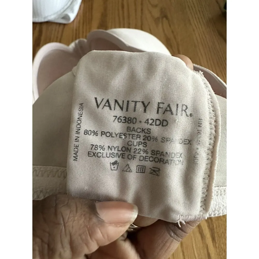 Vanity Fair Beauty Back Smoother Full-Figure Underwire Bra Lightly Padded 42DD - Image 8