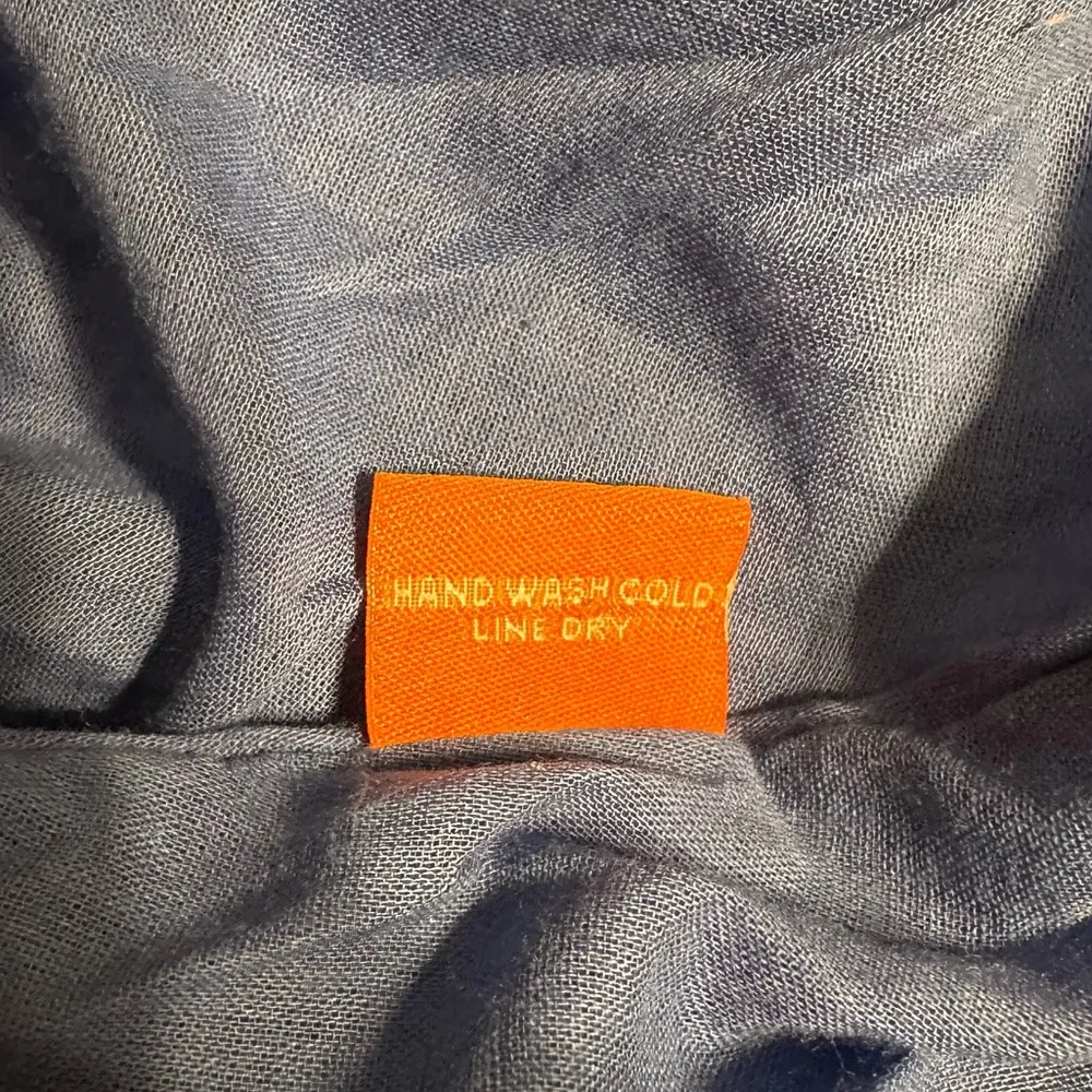 Oliphant Persia Blue Paisley Maxi Dress size XS Ties Full Skirt - Image 13