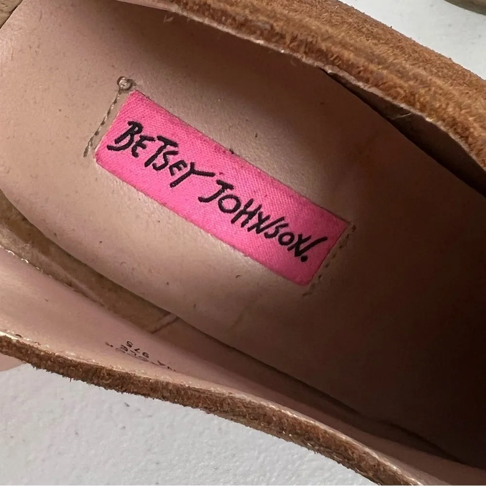 Betsey Johnson Jensen Leather Chestnut Brown Bootie Boots - Image 6