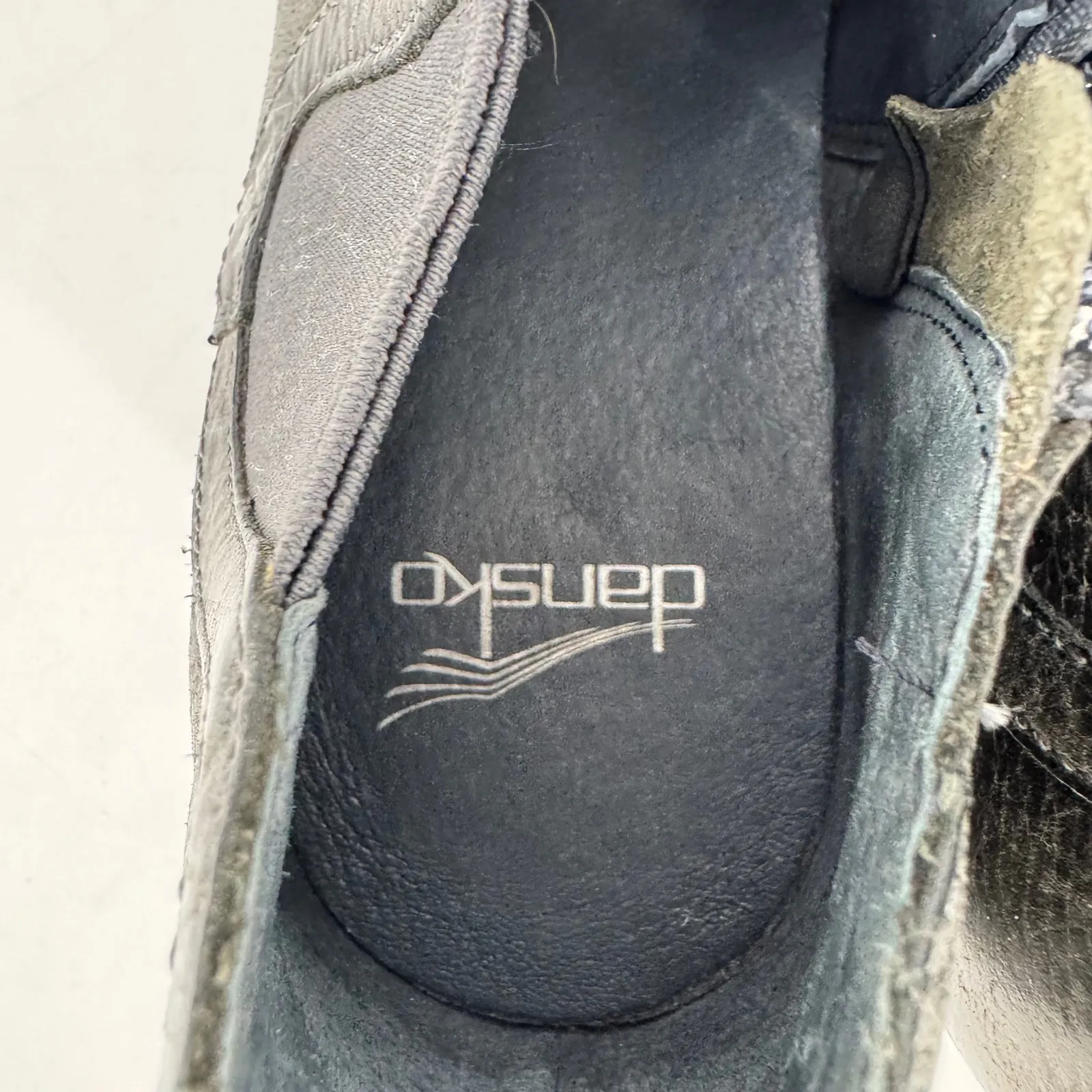 Dansko Harlene Ankle Boots Waxy Burnished Gray Booties - Image 4