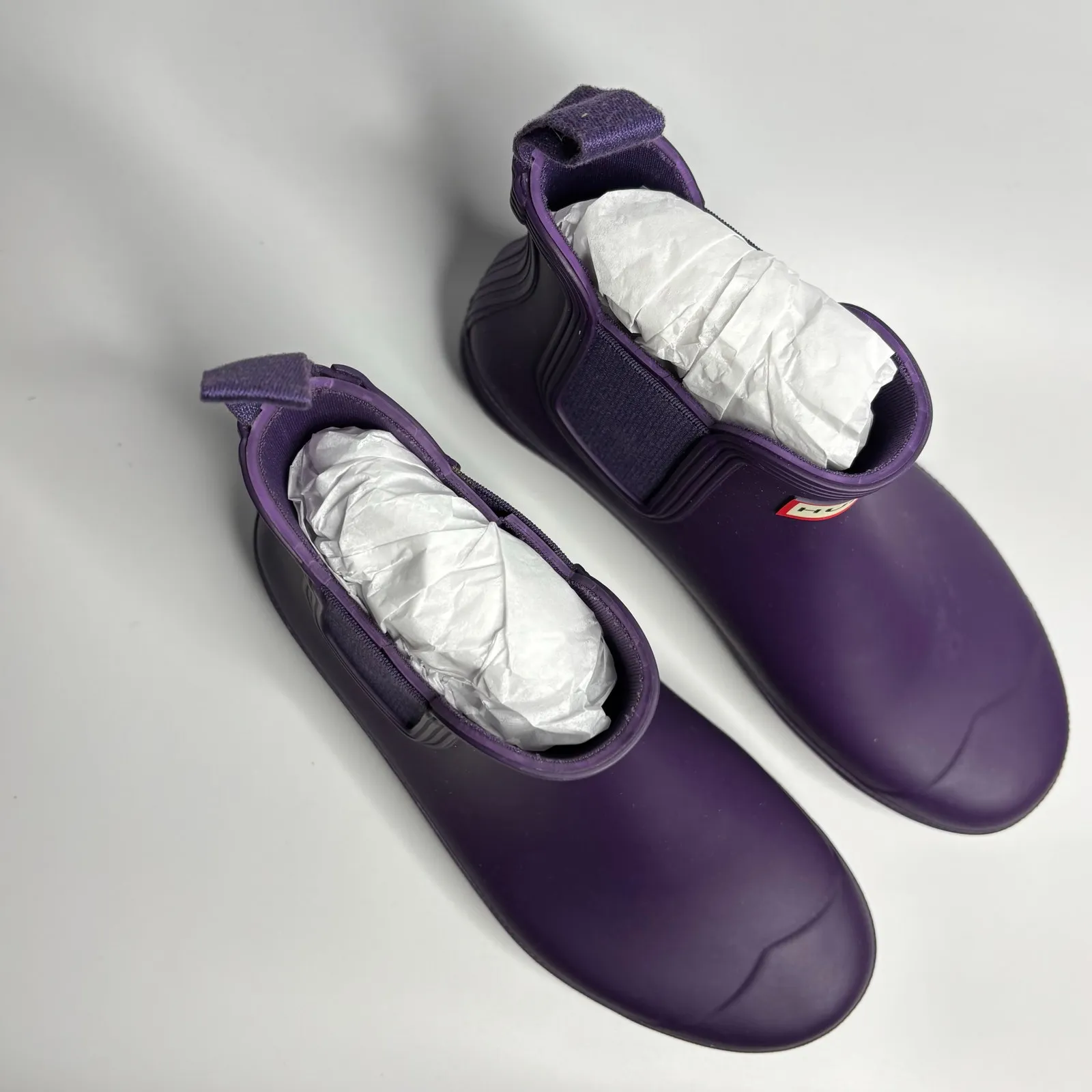 Hunter Original Waterproof Chelsea Rain Boots in Dark Iris - Image 7