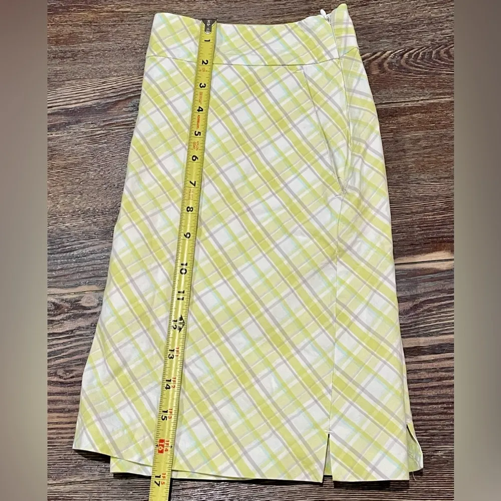 IZOD XFG Xtreme Function Golf Skort - Green Plaid Size 6 - Image 5