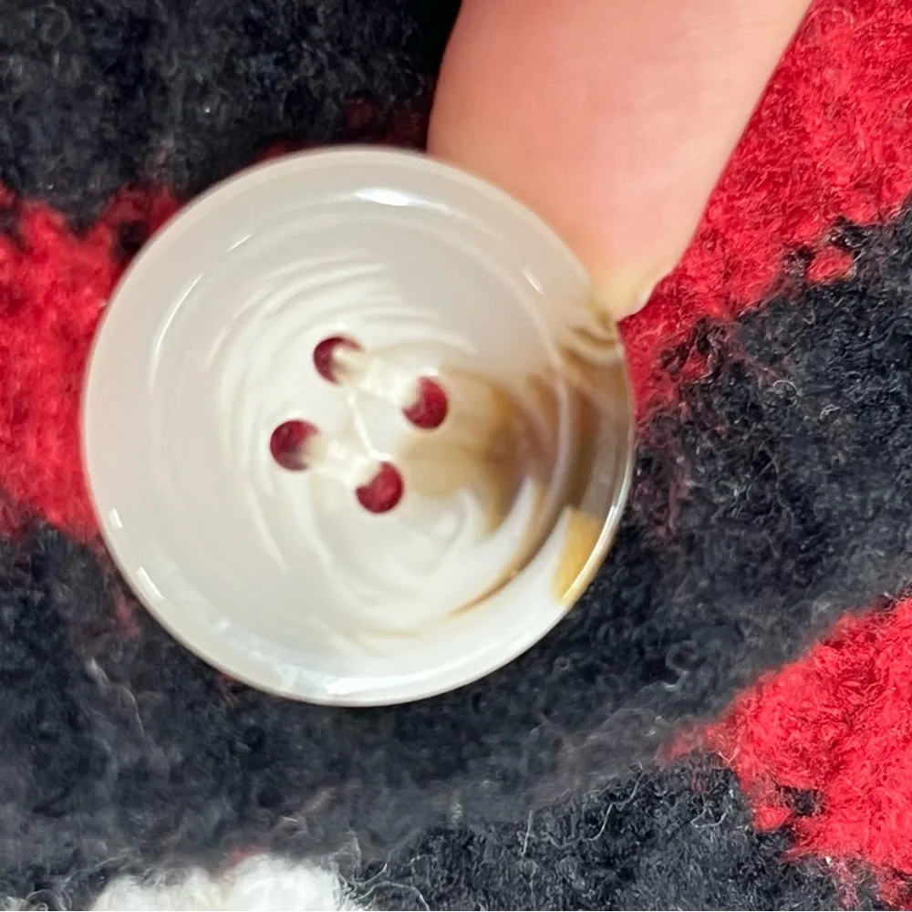 Cider knit monogram W small cardigan preppy button down sweater - Image 5