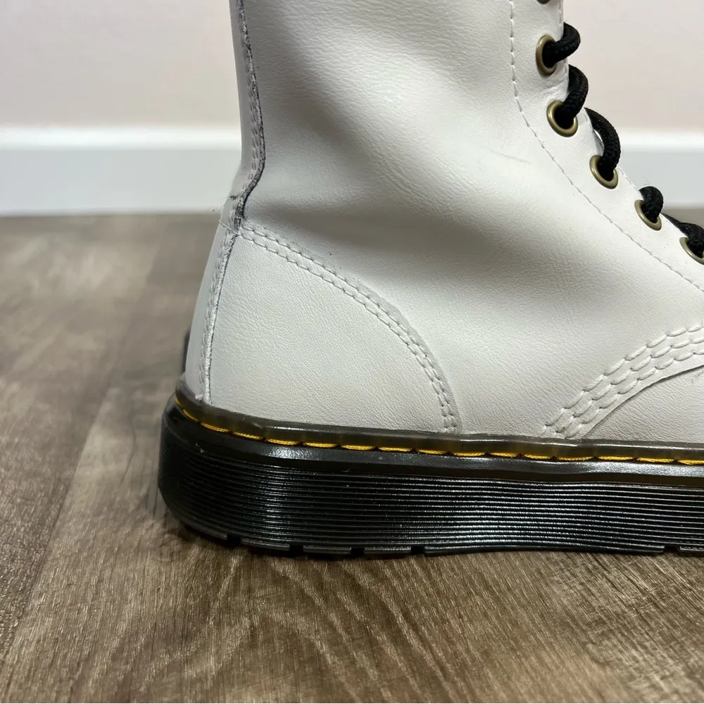 Dr. Martens White Zavala Combat Boots - Image 7