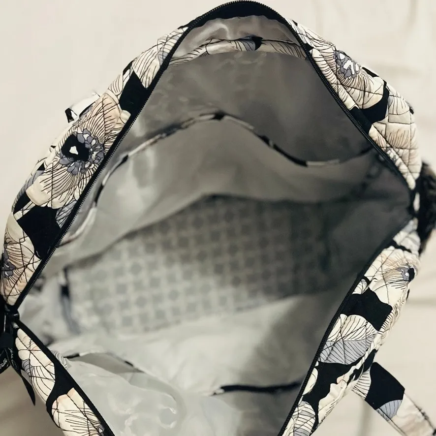 Vera Bradley | Black and White Floral Weekender Tote Travel Bag - Image 4