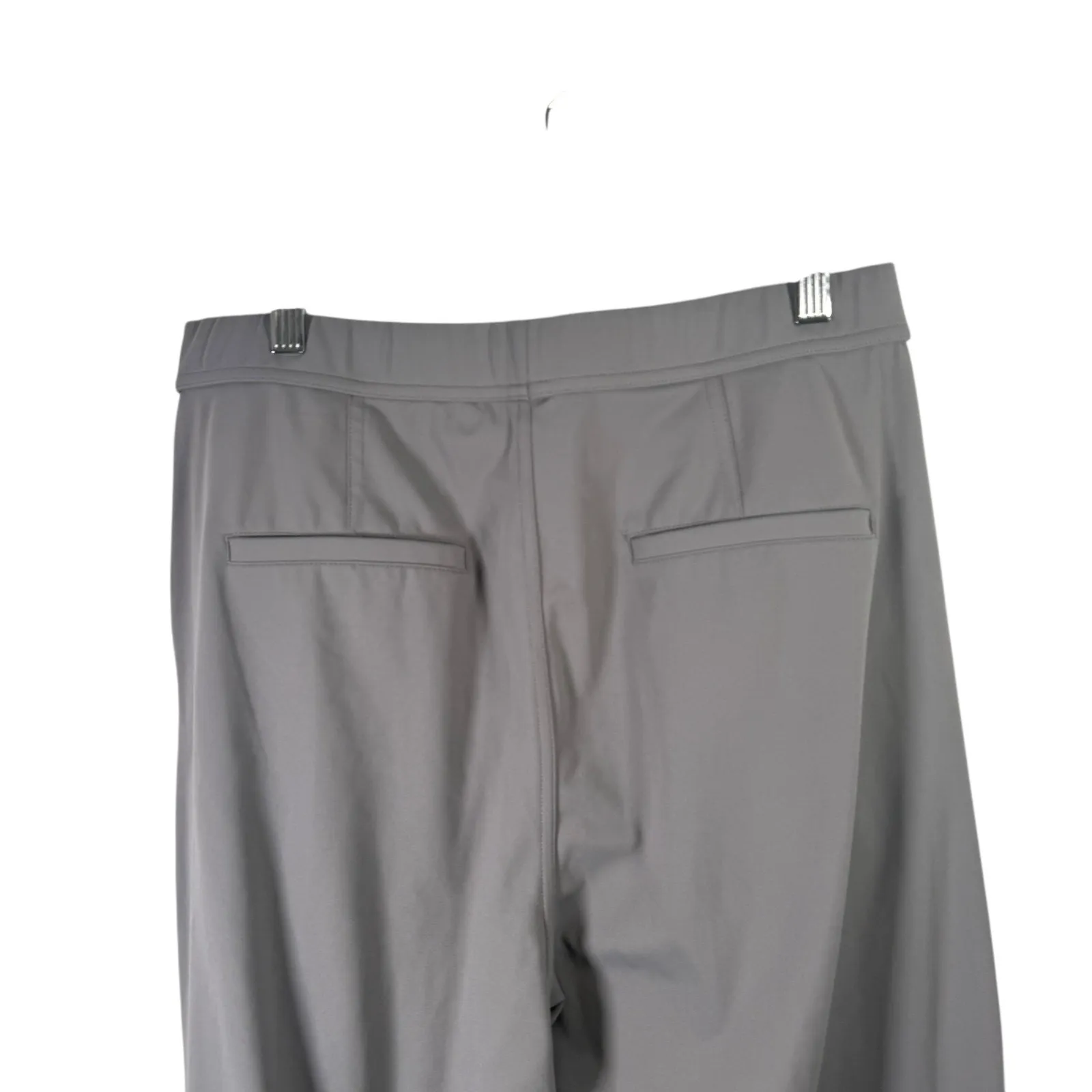 Halara High Waisted Side Pocket Work Flare Pants Grey Womens Large Petite - Image 5