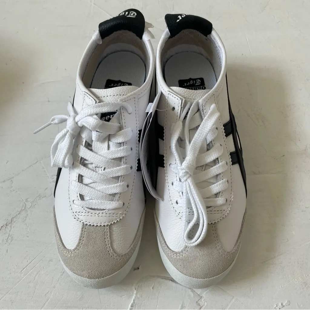 Onitsuka Tiger MEXICO 66 1183A201 126 WHITE BLACK Size US 4.5 EURO 37 NIB - Image 2