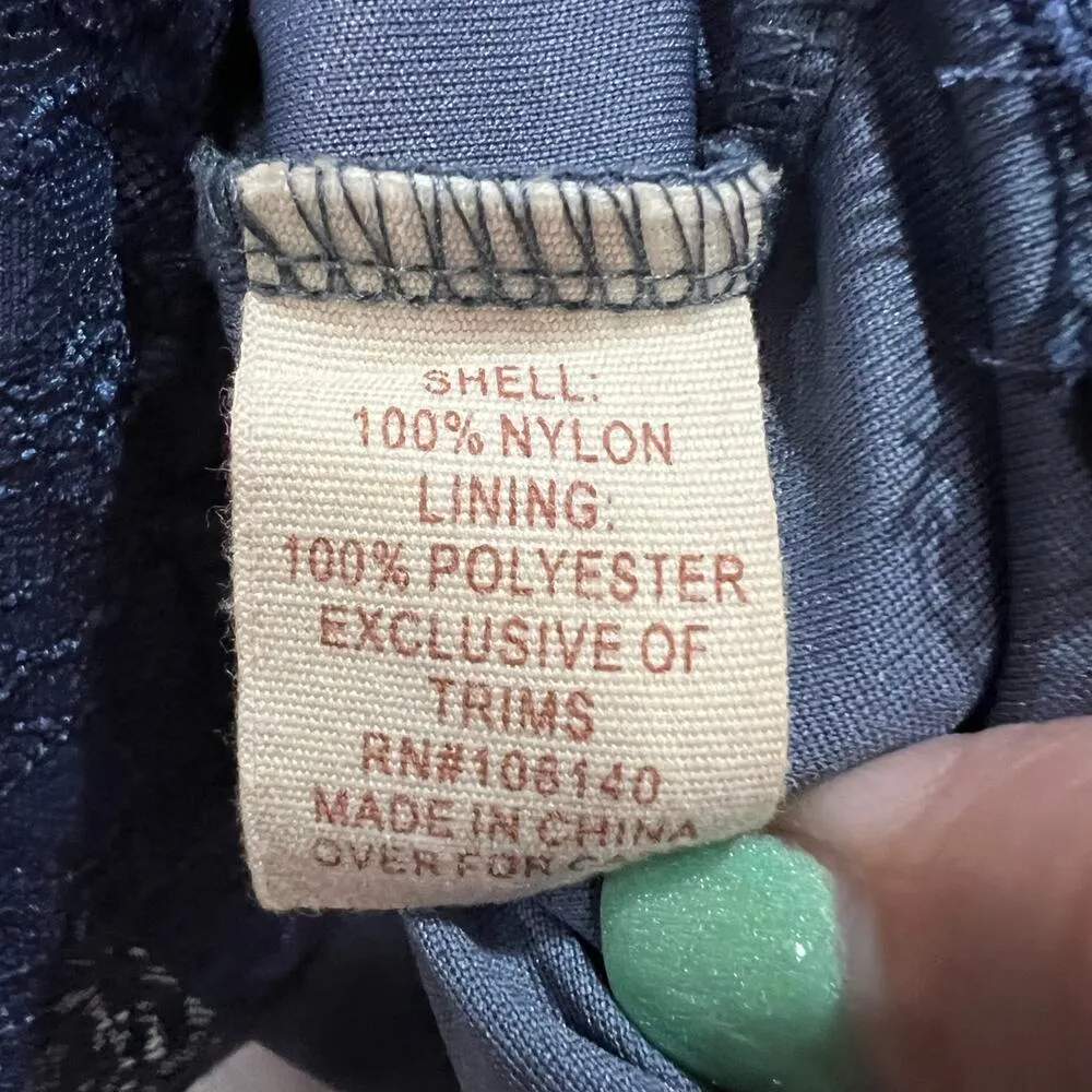 Altar'd State Size Small Navy Lace Mini Dress Fully Lined Prom Formal Sorority - Image 6