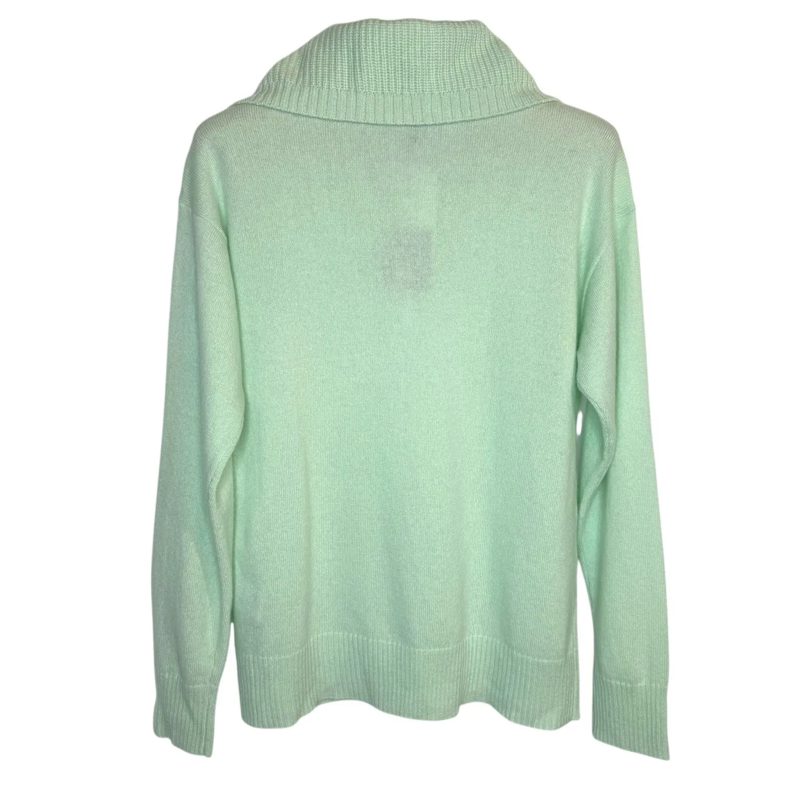 NWT Charter‎ Club 100% Cashmere Sweater Small Quarter Zip Heritage Quiet Luxury - Image 4