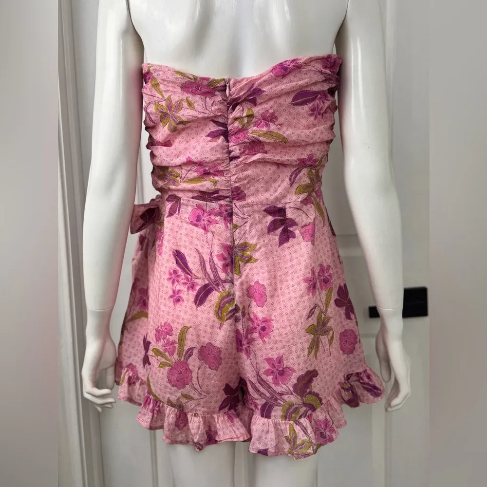 Olivaceous 100% Cotton Soft Girl Blush Pink Strapless Romper Size Large F54 - Image 3