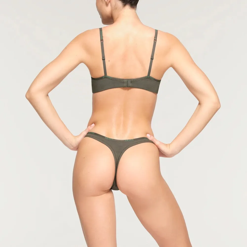 SKIMS NWT cotton logo Demi bra - Image 5