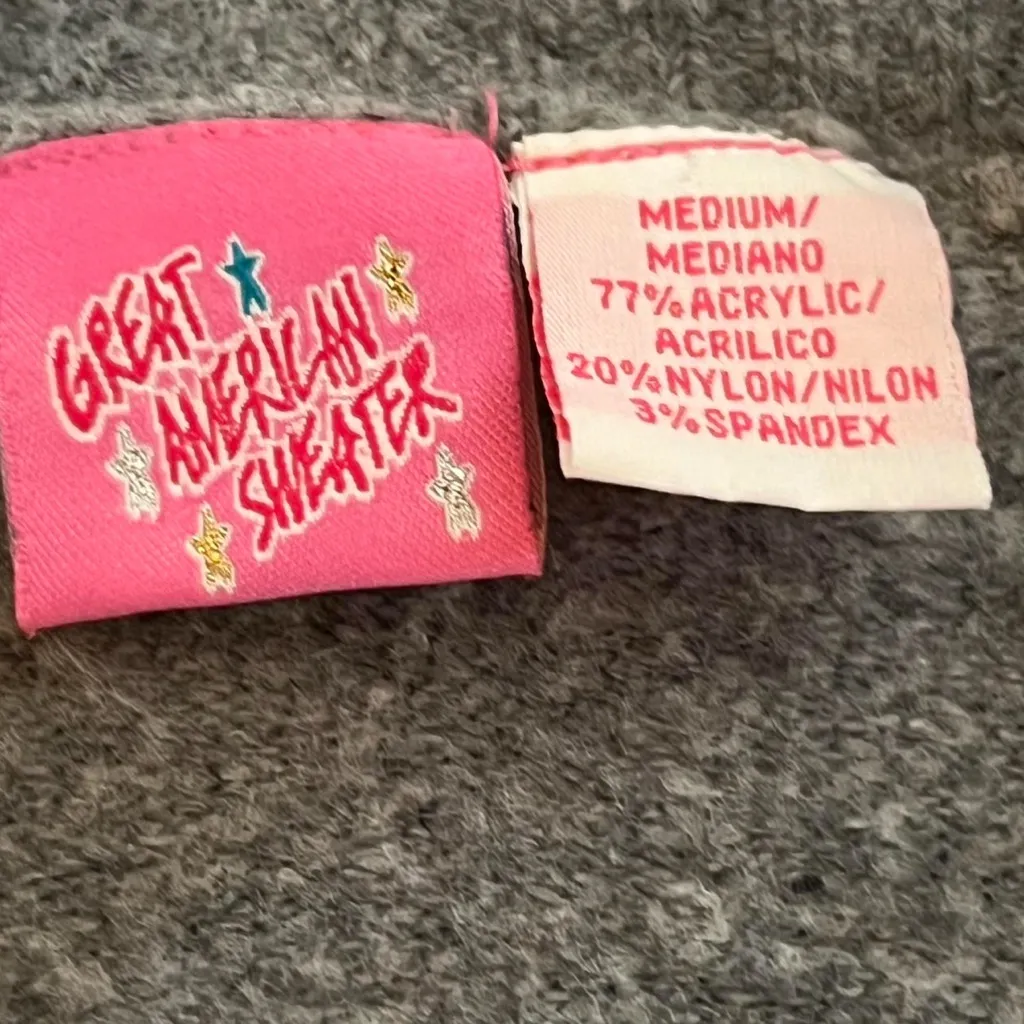 Great American Sweater Vintage Y2K Gray Size M - Image 5