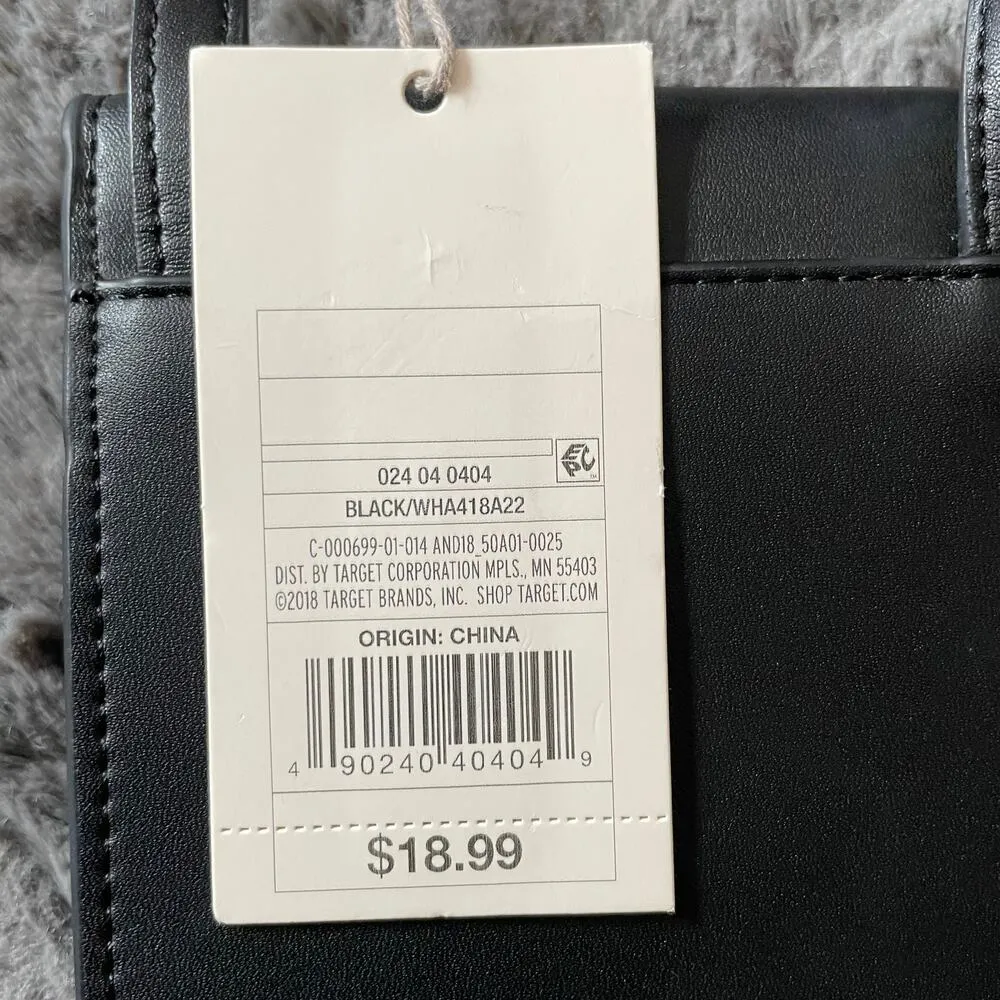 A New Day Travel Adjustable Crossbody Purse Phone Holder Black New - Image 3