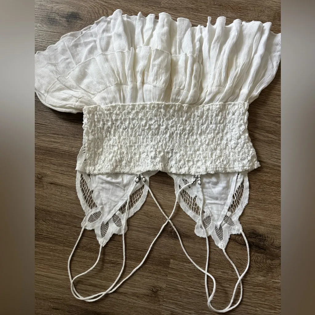 Free people Adella cami lace tiered layered ruffled top s - Image 2