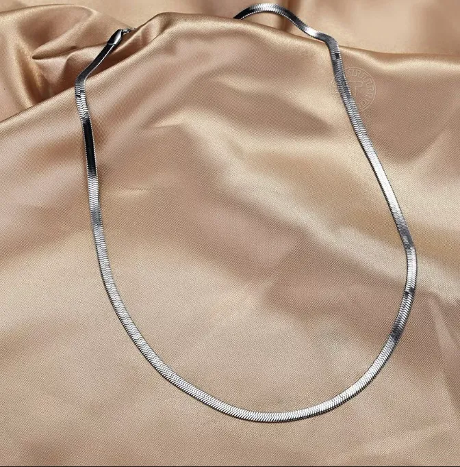 NEW Herringbone Stainless Silver necklace  - Image 2