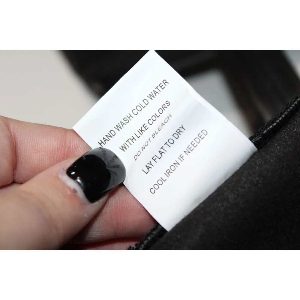 NWOT Womens Hesperus HT1767 Black Faux Leather Zipper Back Crop Top Size L Large - Image 5