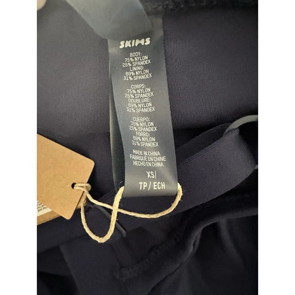 NWT Skims Rare Shaping Sculpting Swim Ruched One-Piece in Midnight Women’s XS - Image 4