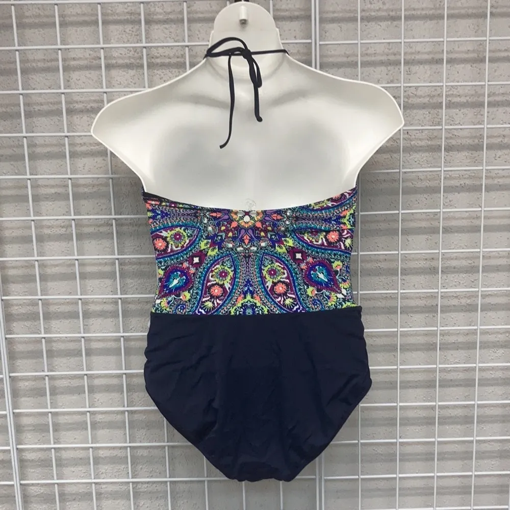 Athleta Size L Halter UPF 50 One Piece Swimsuit - Image 3
