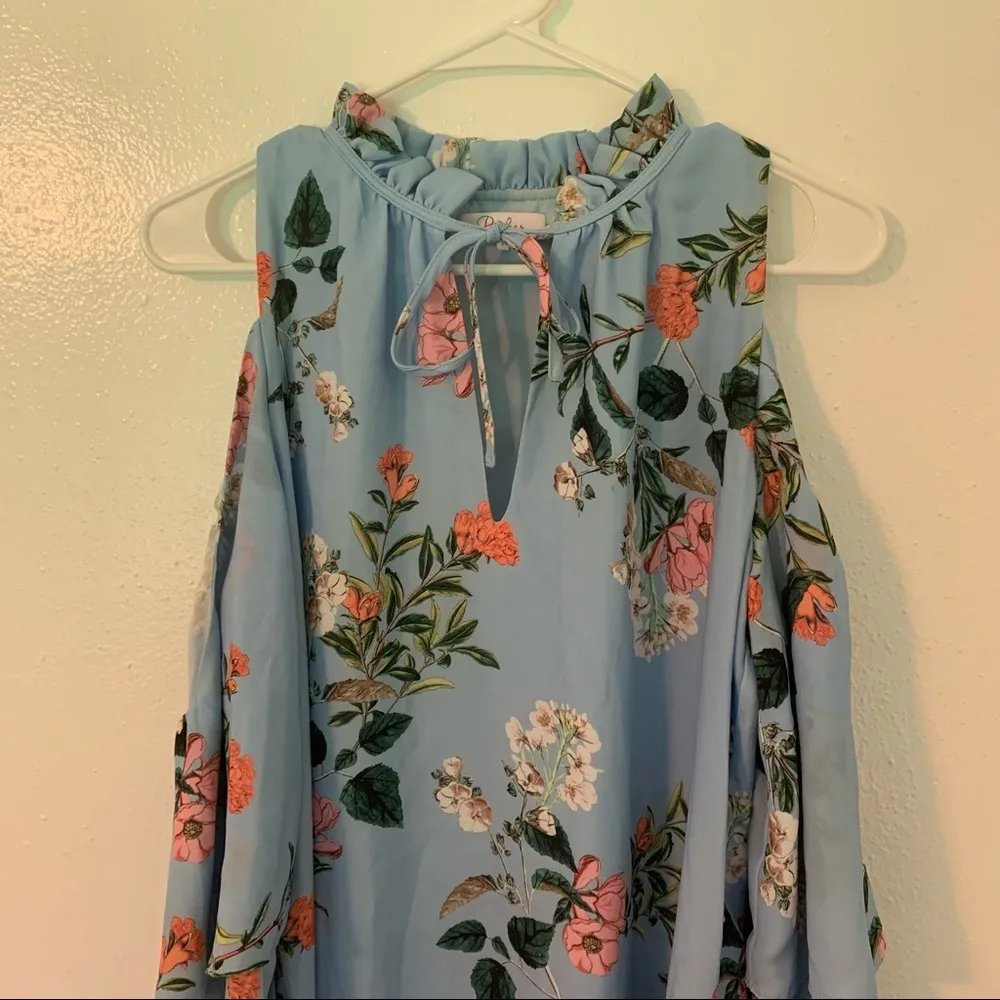 Parker Daphne Floral Cold Shoulder Shift Dress - Image 4