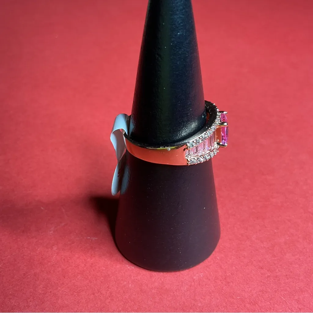 Bomb Party RBP8624 “Look Again” Lab Created Corundum on Rose Gold Sz 10 Ring NWT - Image 2