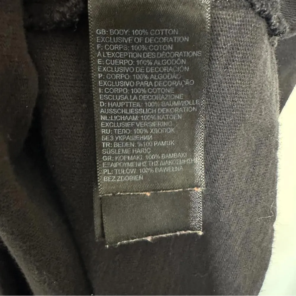 The North Face‎ Black Cropped Tee 100% Cotton Size: Medium - Image 3