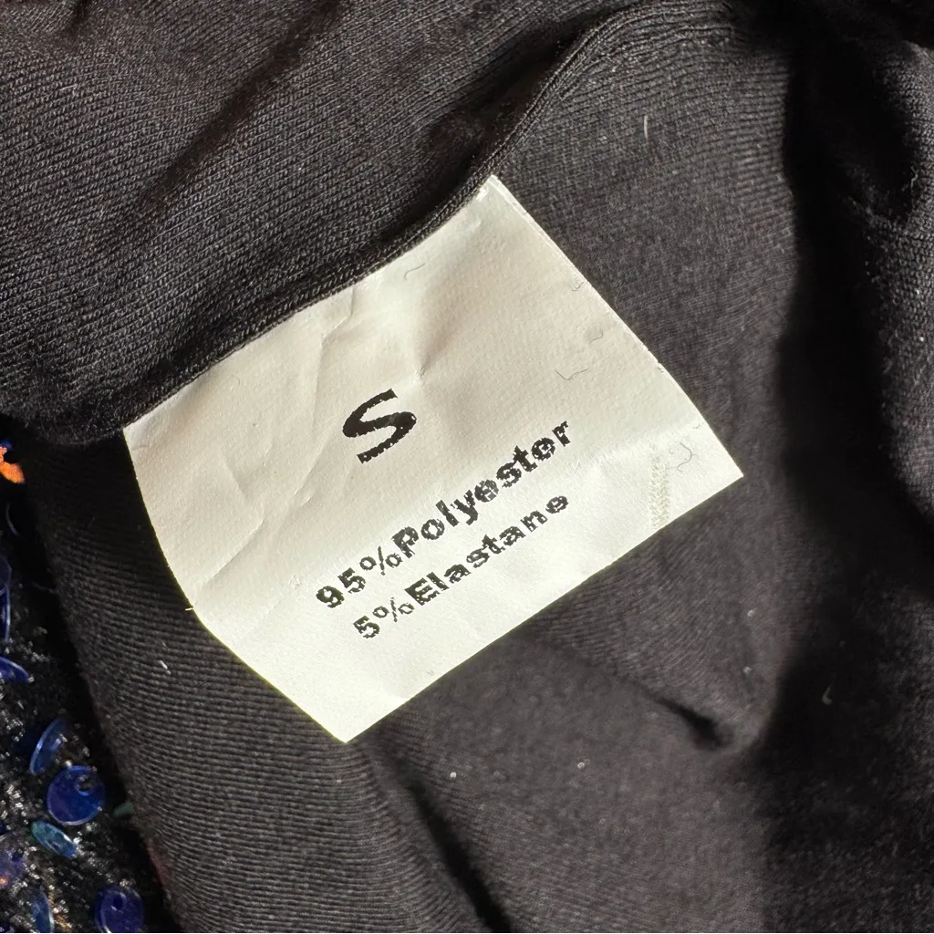 NWOT Women’s Sequin Sparkly Backless Mini Dress Split Hem Cocktail Small Purple - Image 8