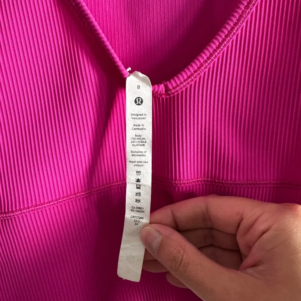Lululemon Power Pivot Tank 8 Sonic Pink - Image 5