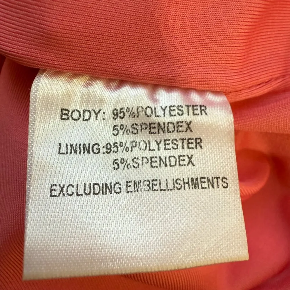 Hello Molly Utter Magic Mini Dress Womens Medium 6 Pink Open Back Cocktail Party - Image 13