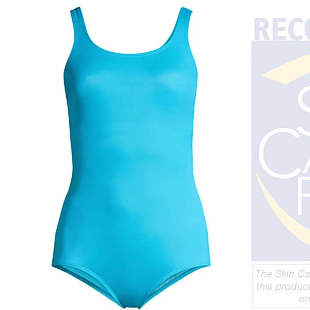 Chlorine Resistant Scoop Neck Soft‎ Cup Tugless Sporty One Piece Swimsuit - Image 3
