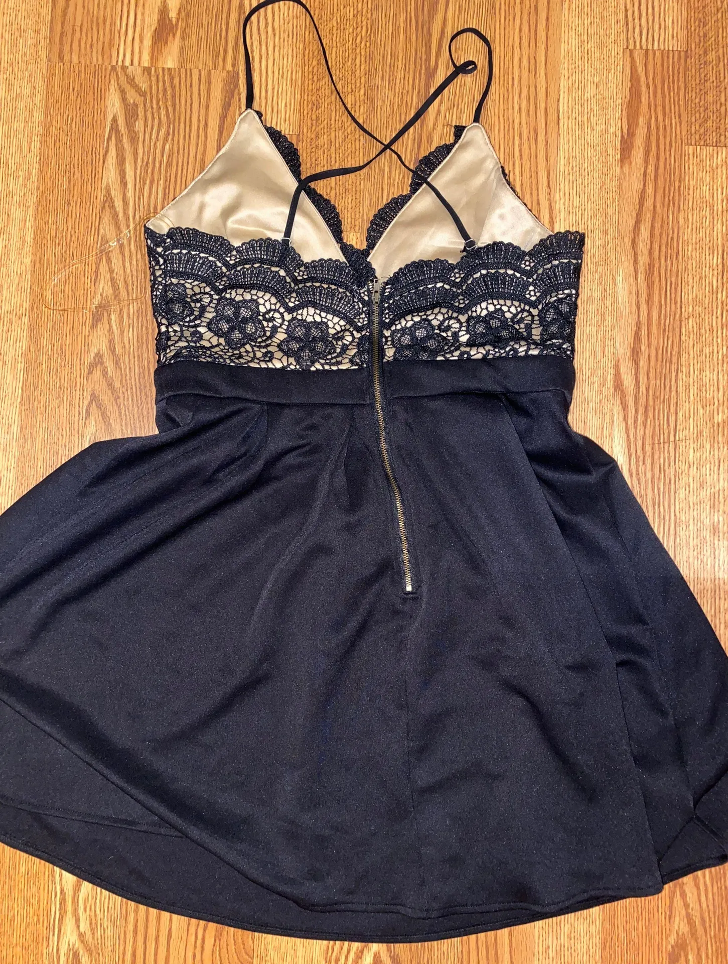 Francesca's Black Lace Dress - Image 2