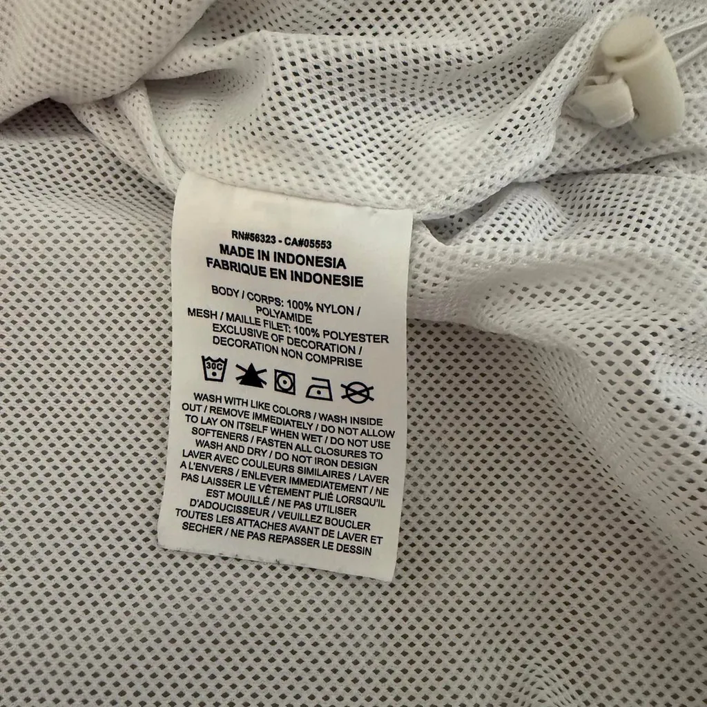 Nike Barry’s White & Black Sportswear Essential Zip Up Jacket - Size M - Image 5