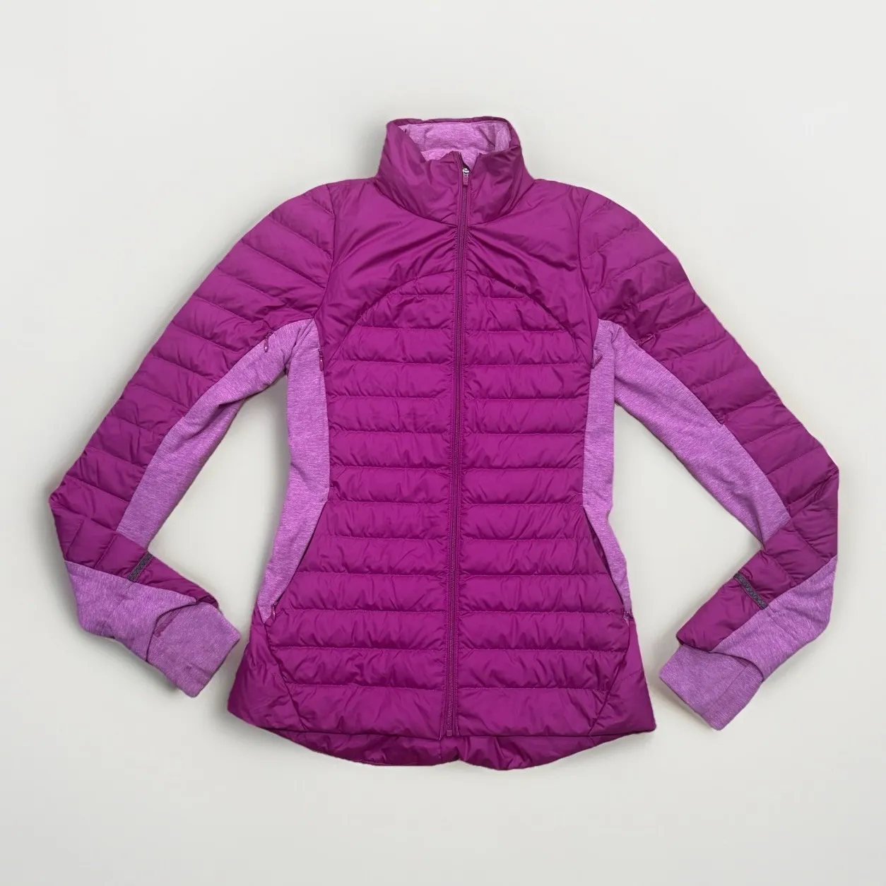 Lululemon Fluff Off Jacket‎ Ultra Violet Pink Sz 4 Athletic Running Down Puffer - Image 2
