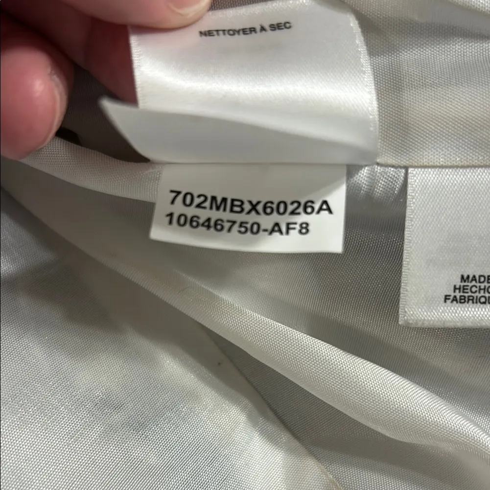 ANNE KLEIN Women’s Striped Blue and White Cropped Jacket - Image 5