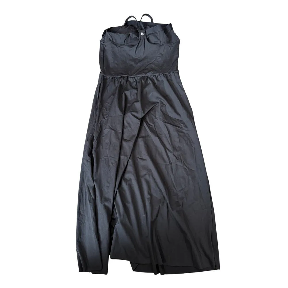 Halara Everyday Midi Soft Sleek Airy Stretch Breathable Casual Dress Black M - Image 4