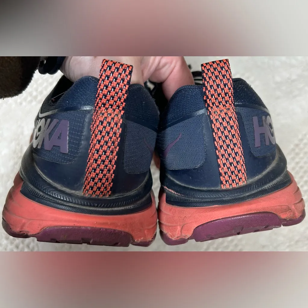 HOKA Women's Size 8 Challenger ATR 6 Blue & Coral Colorway Running Shoes - Image 4