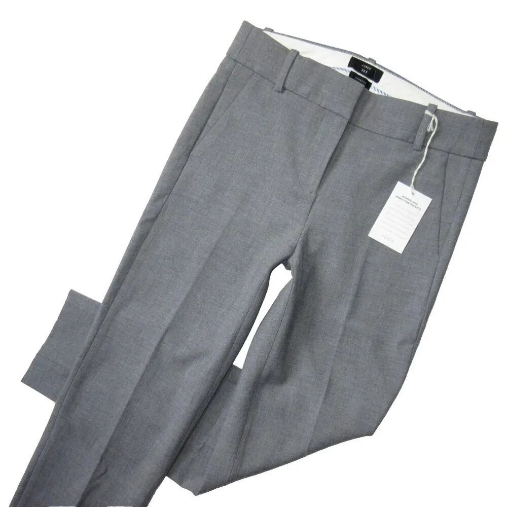 NWT J.Crew Slim Crop Cameron in Heather Graphite Four Season Stretch Pants 8P - Image 2