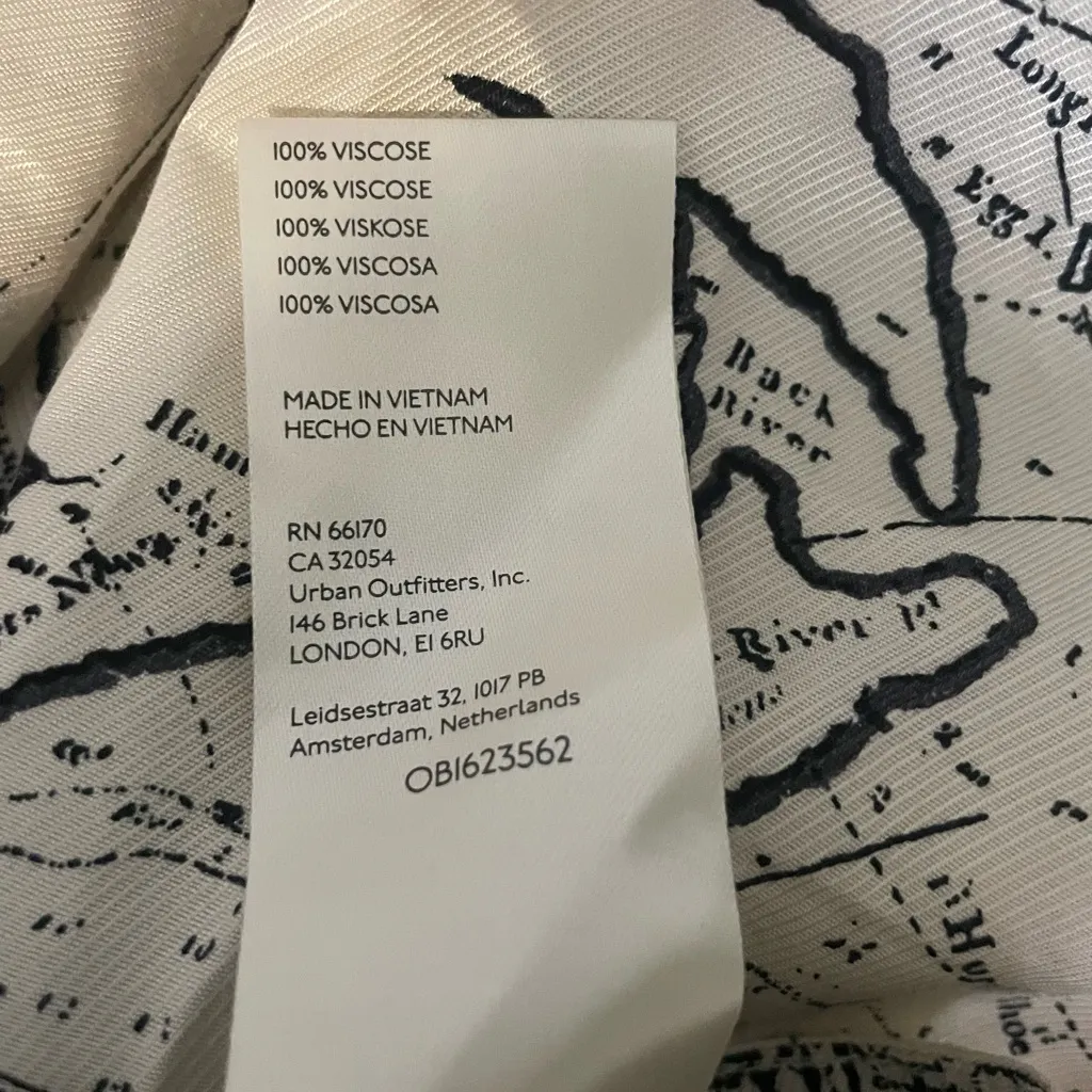 Anthropologie Palazzo Utility Pants in a Map Print - Image 11