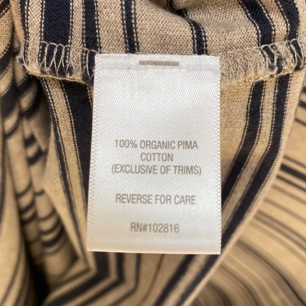 NWOT *GARNET HILL* ORGANIC COTTON BATEAU NECK 3/4 SLEEVE KNIT STRIPE DRESS SZ 4 - Image 5