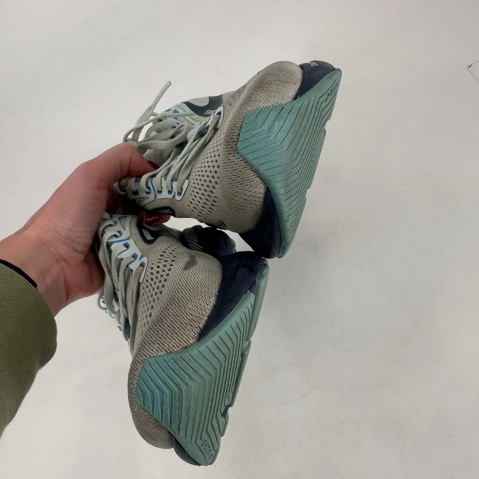 Brooks Adrenaline GTS 23 Women Running Shoes Wide Gray Blue Sz 8.5 - Image 8