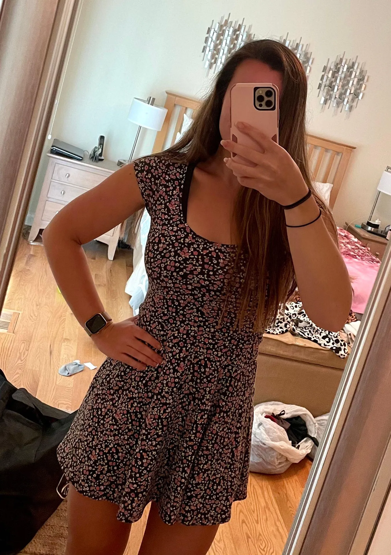 Fit And Flare Floral Dress - Image 6