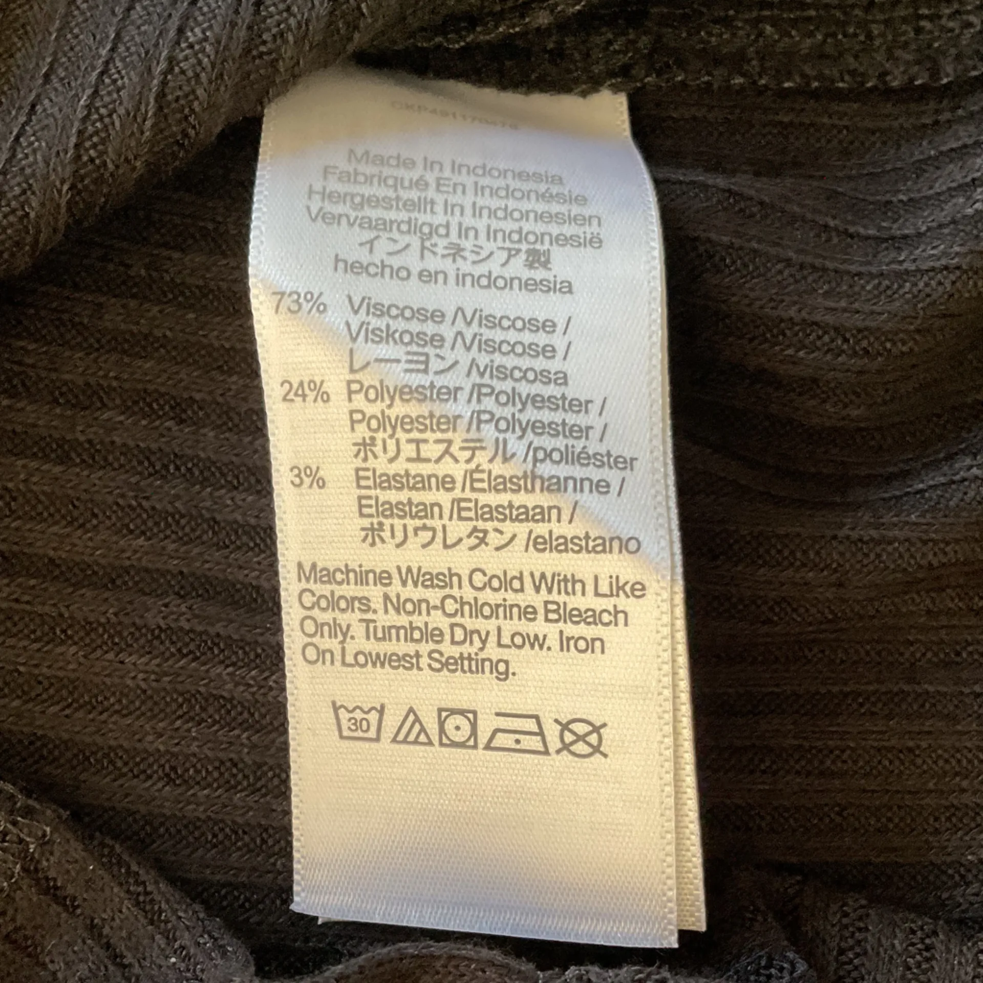 NWT Madewell Ribbed Turtleneck Long-Sleeve Tee in Black size XXS NT768 - Image 7