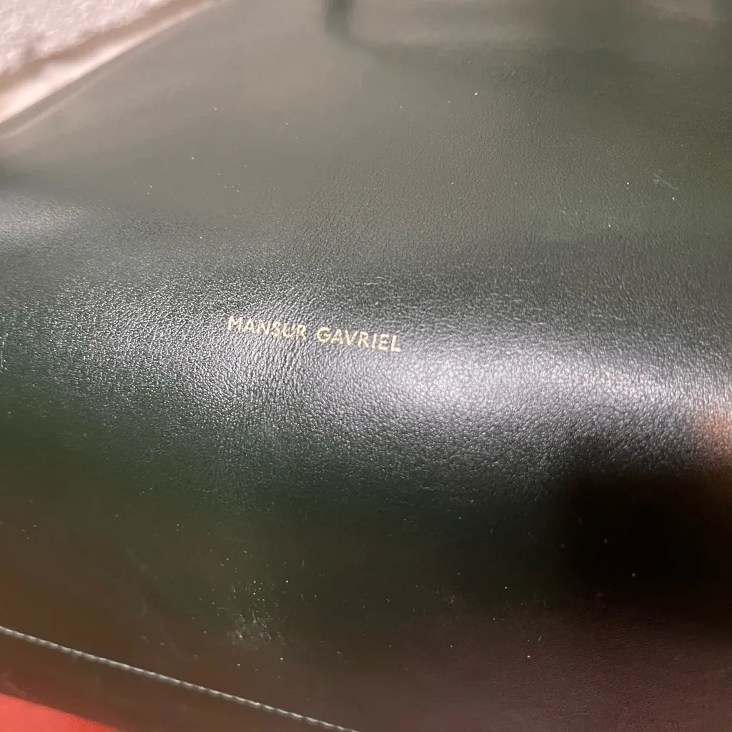 Mansur Gavriel women’s big green leather tote - Image 3