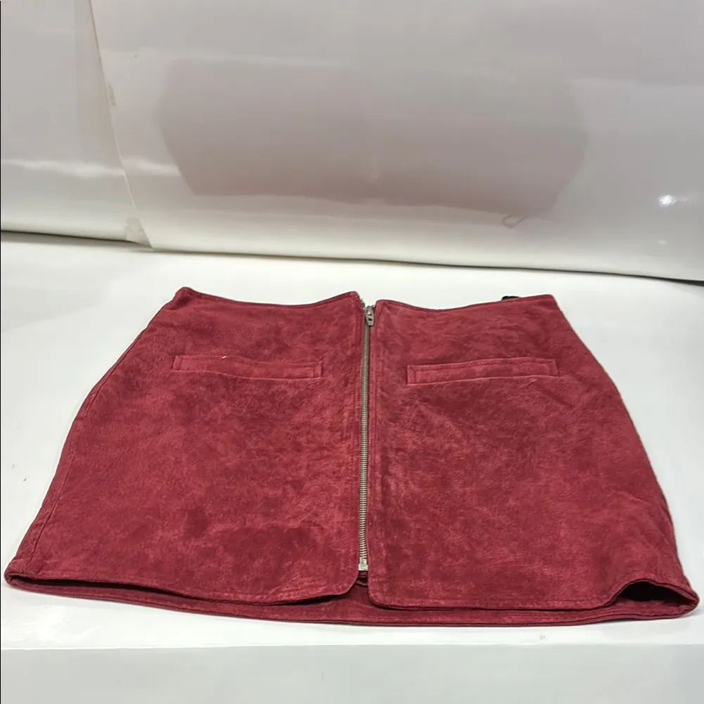 BlankNYC Elegant Burgundy Mini Skirt Red Size 29 - Image 2
