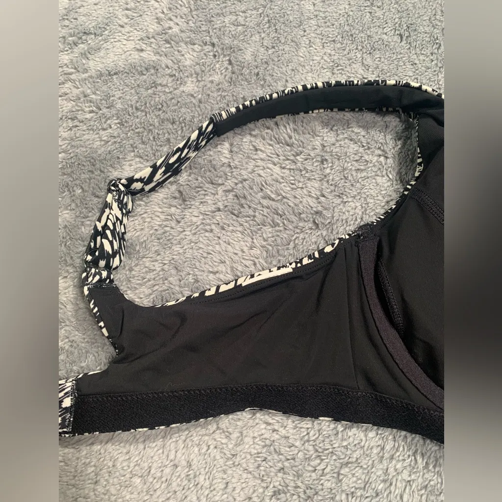 Athleta bondi bikini top black white 36B/C - Image 6
