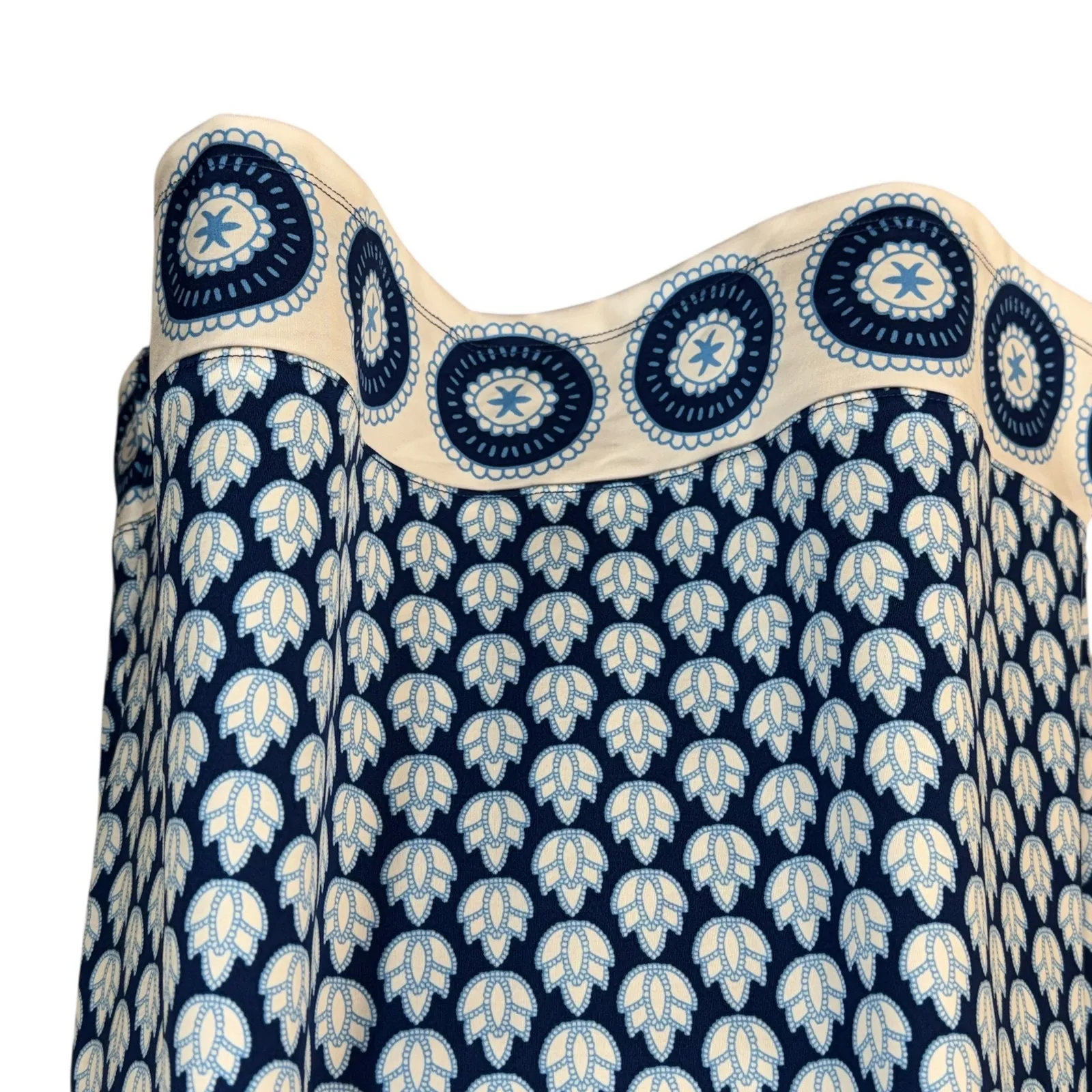 Sigrid Olsen Large Golf Tennis Dress Floral Stretch Pullover V-Neck Sleeveless - Image 3