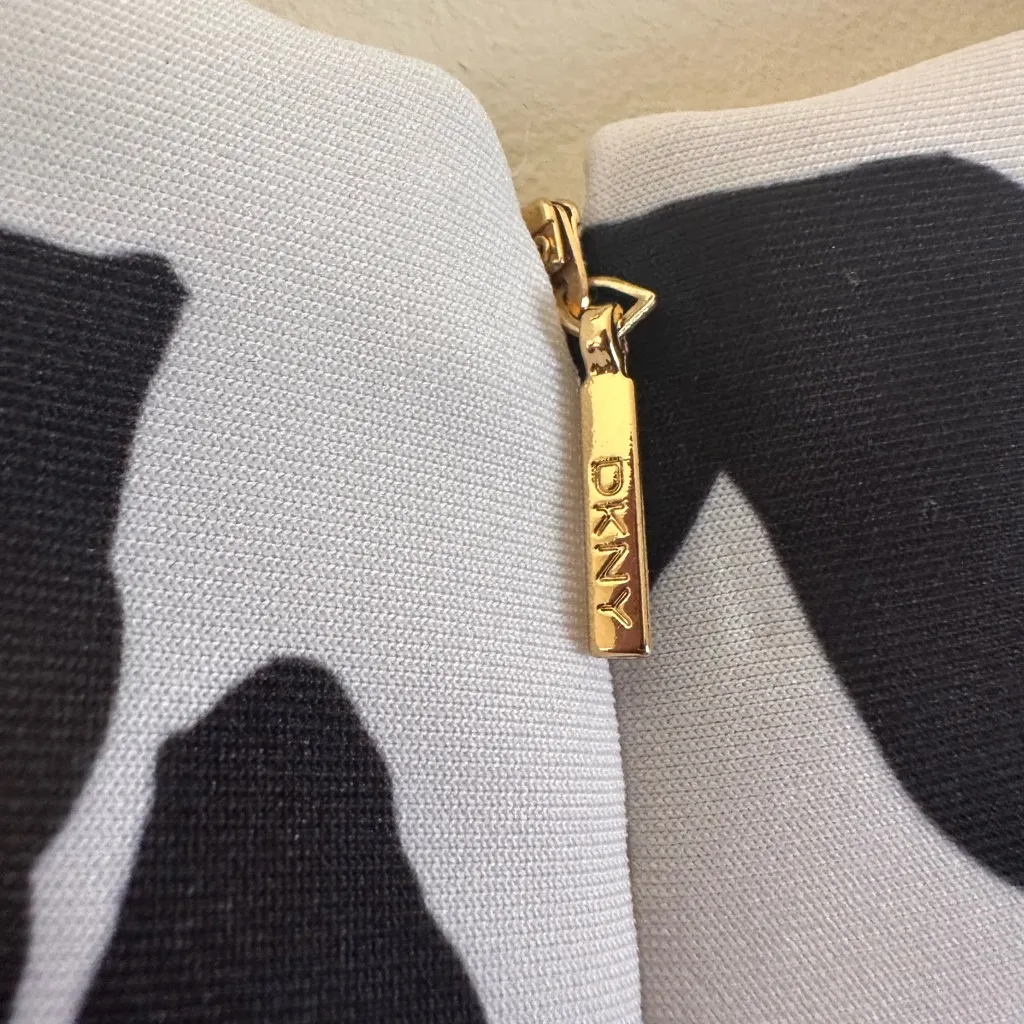 DKNY floral fit and flare color block dress size Xsmall NWT - Image 10